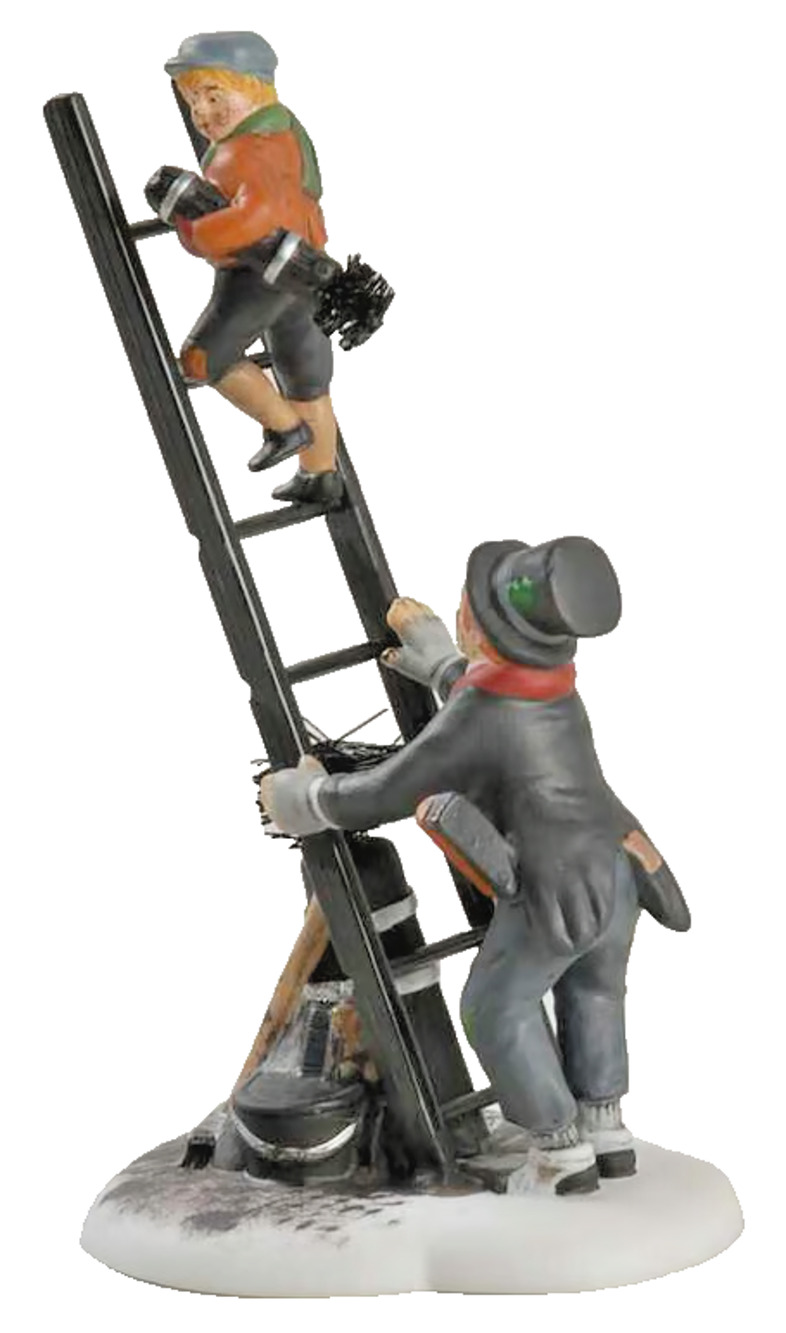Dept 56 Dickens Village Chimney Sweep and Son 58548 Christmas Accessory
